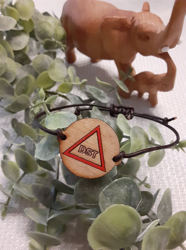 DST leather Pyramid Bracelet